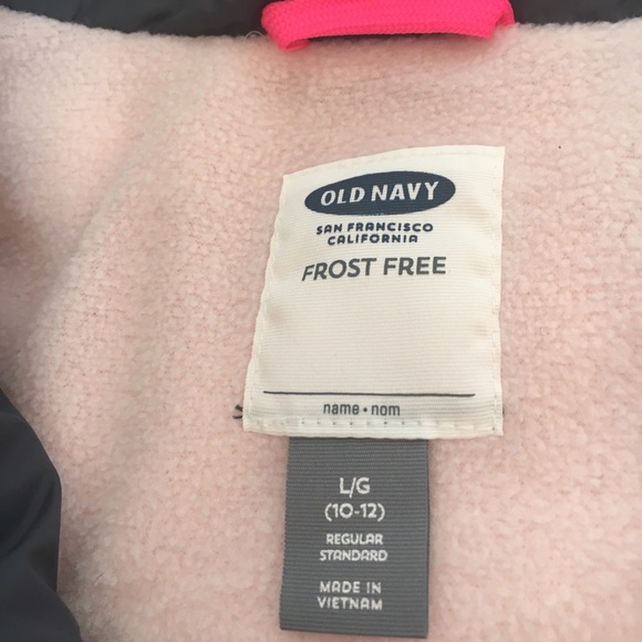 Old Navy Frost Free Puffer Vest - slate gray color - Picture 3 of 4